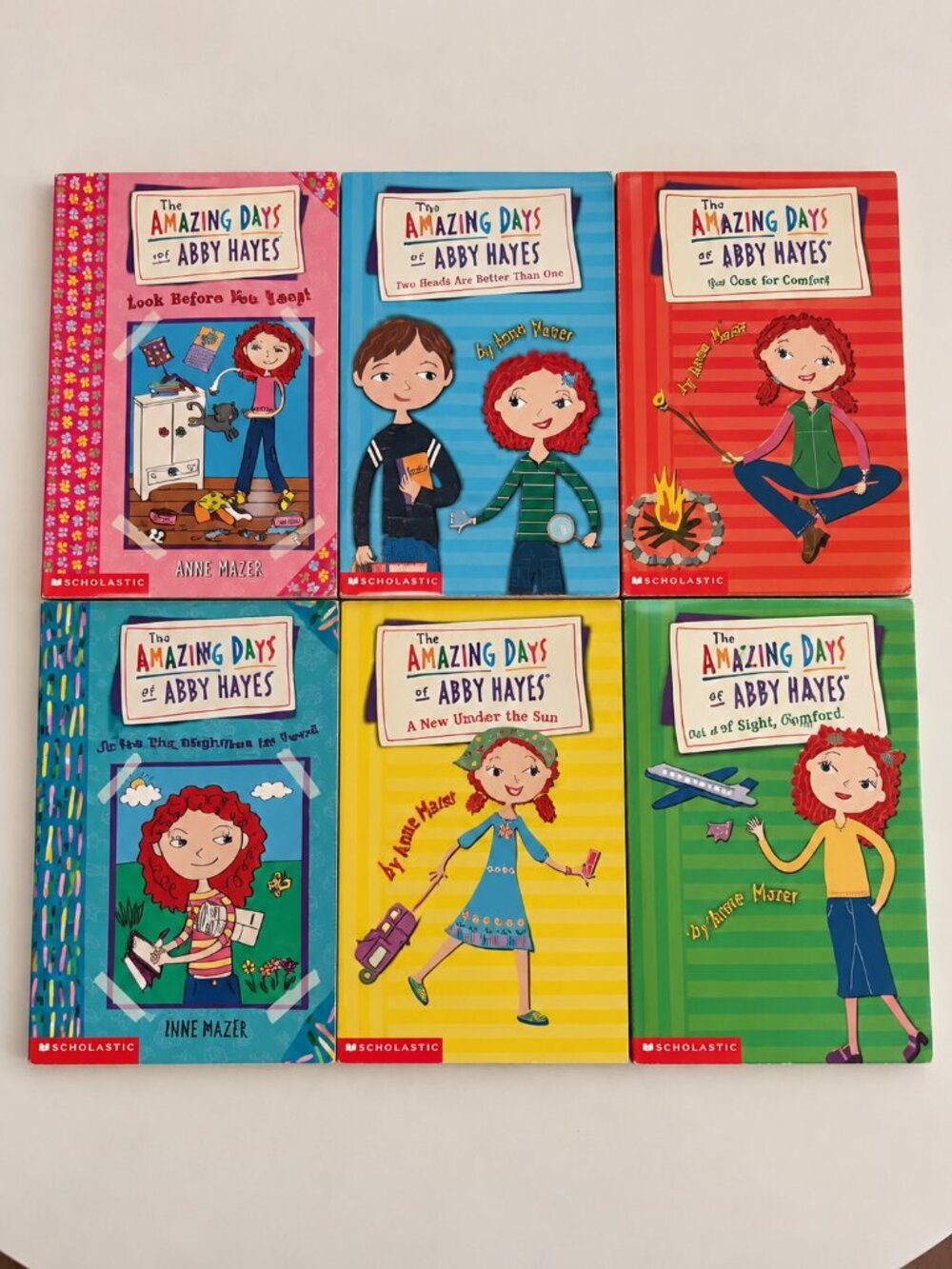 The Amazing Days of Abby Hayes 6 Book Lot Anne Mazer Scholastic Paperbacks RL 5